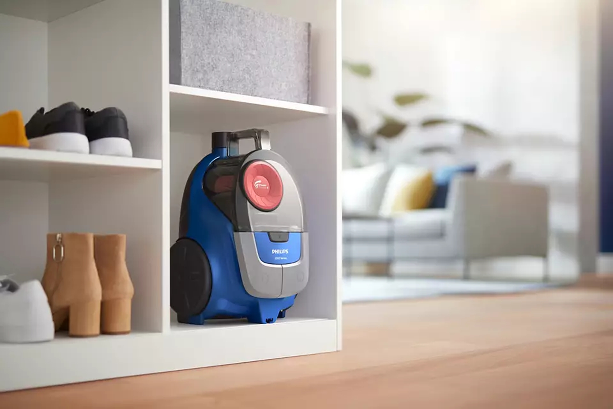 Philips Vacuum cleaner | XB2123/09 | Bagless | Power 850 W | Dust capacity 1.3 L | Dark Blue/Peach